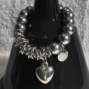 3/$30 8" Beautiful Address Charm Stretchy Bracelet Quality Costume Jewelry!!